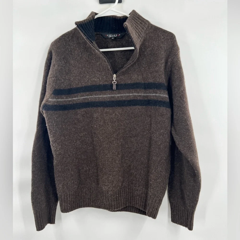Celand brown long sleeve shirt sweater M